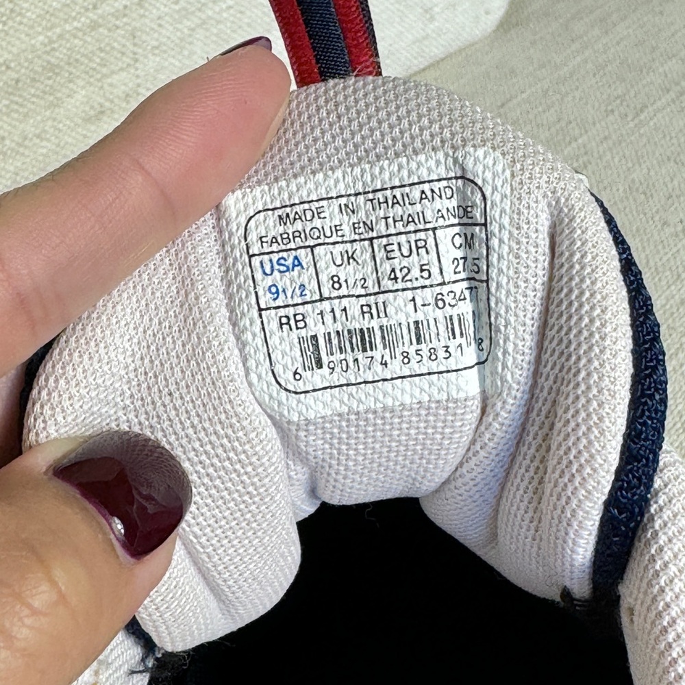 Vintage Reebok Cross Trainers Runner Shoe White Blue Men's Size 9.5 - Picture 2 of 10